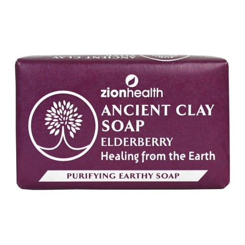 Ancient Clay Bar Soap - Elderberry 6oz