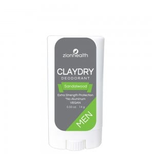 Travel Size CLAYDRY BOLD Vegan Deodorant - Sandalwood Men