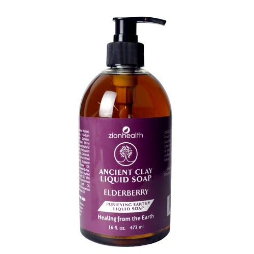 Ancient Clay Liquid Soap Elderberry 16oz