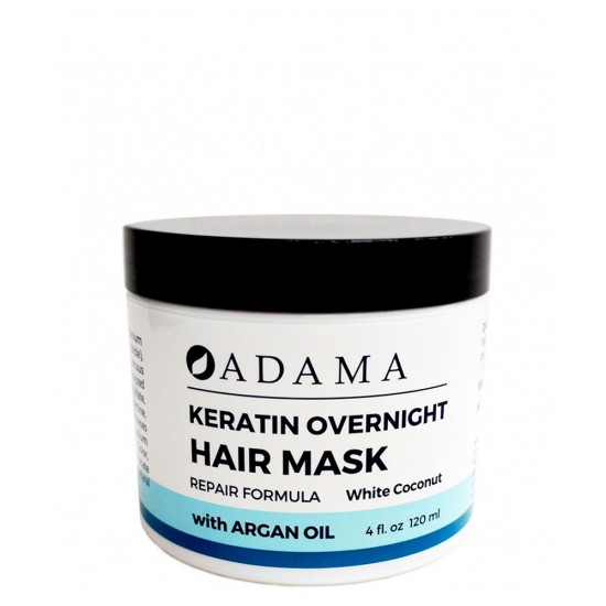 Adama Keratin Hair Mask with Argan Oil - White Coconut Scent image