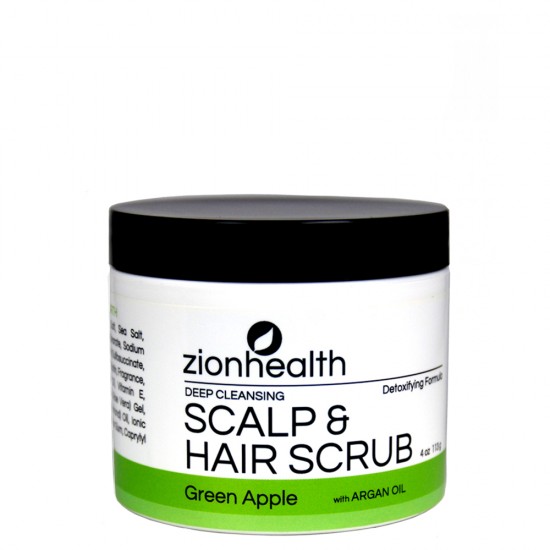 Deep Cleansing Scalp & Hair Scrub Green Apple with Sea Salt image
