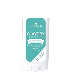 Travel Size CLAYDRY BOLD Vegan Deodorant - Eucalyptus Mint