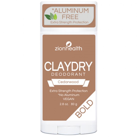 Clay Dry Bold - Cedarwood Vegan Deodorant – 2.8 oz. image