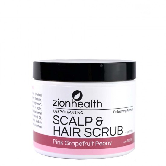 Deep Cleansing Scalp & Hair Scrub Pink Grapefruit Peony with Biotin image