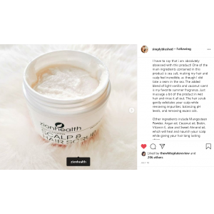 Deep Cleansing Scalp & Hair Scrub Vanilla Coconut with Mangosteen Powder