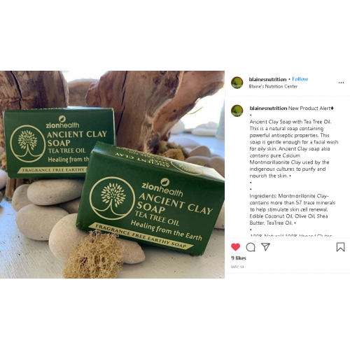 Ancient Clay Bar Soap  -  Tea Tree Oil 6 oz