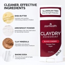 CLAYDRY™ BOLD Deodorant – Black Cherry CLAYDRY™ BOLD Deodorant – Black Cherry