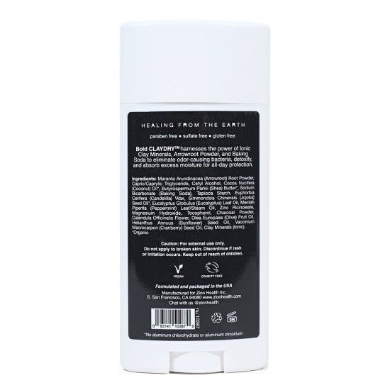 CLAYDRY™ BOLD Deodorant – Charcoal Mint CLAYDRY™ BOLD Deodorant – Charcoal Mint