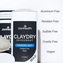 CLAYDRY™ BOLD Deodorant – Charcoal Mint CLAYDRY™ BOLD Deodorant – Charcoal Mint