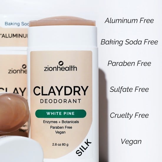 CLAYDRY™ SILK Natural Deodorant – White Pine