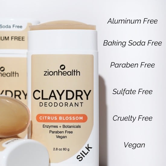 CLAYDRY™ SILK Natural Deodorant – Citrus Blossom