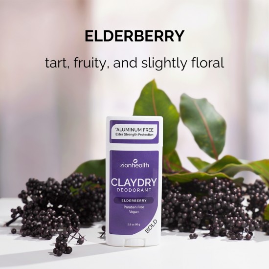 CLAYDRY™ BOLD Deodorant – Elderberry