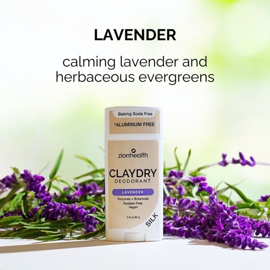 CLAYDRY™ SILK Natural Deodorant – Lavender CLAYDRY™ SILK Natural Deodorant – Lavender