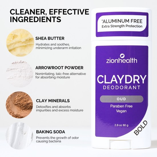 CLAYDRY™ BOLD Deodorant – Oud CLAYDRY™ BOLD Deodorant – Oud