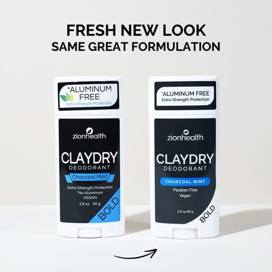 CLAYDRY™ BOLD Deodorant – Charcoal Mint