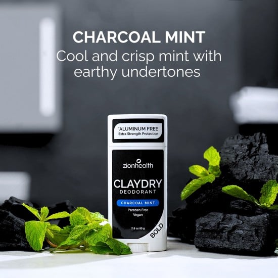 CLAYDRY™ BOLD Deodorant – Charcoal Mint