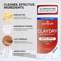CLAYDRY™ BOLD Deodorant – Santal White