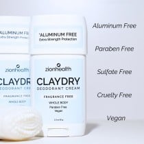 CLAYDRY™ CREAM Whole Body Deodorant - Fragrance Free CLAYDRY™ CREAM Whole Body Deodorant - Fragrance Free