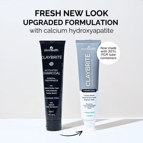 CLAYBRITE™ Toothpaste - Activated Charcoal