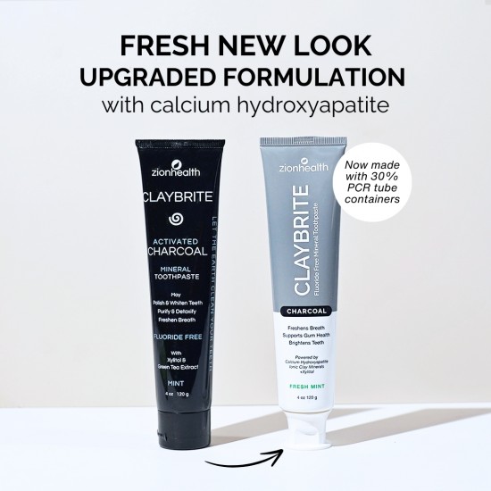 CLAYBRITE™ Toothpaste Activated Charcoal CLAYBRITE™ Toothpaste Activated Charcoal