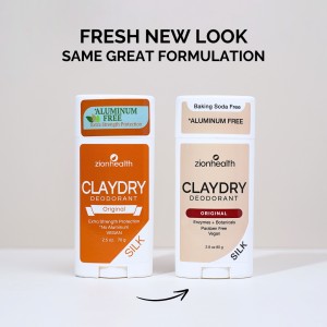 CLAYDRY™ SILK Natural Deodorant – Original