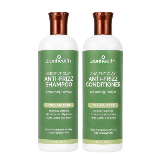 Adama Minerals Anti- Frizz Hair Care Package - French Pear