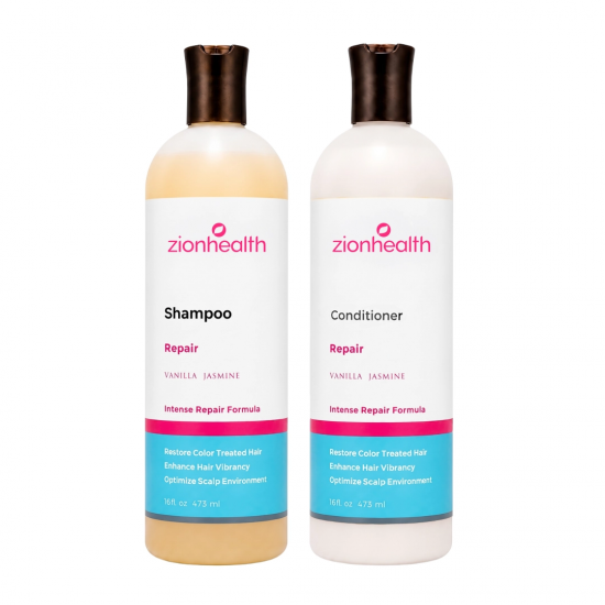 Zionhealth Vanilla Jasmine Repair Hair Care Package - 16oz Zionhealth Vanilla Jasmine Repair Hair Care Package - 16oz
