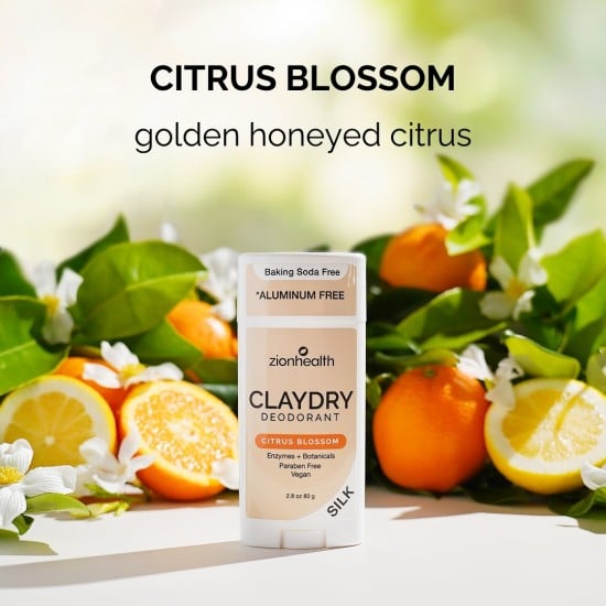 CLAYDRY™ SILK Natural Deodorant – Citrus Blossom