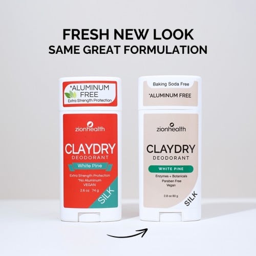 CLAYDRY™ SILK Natural Deodorant – White Pine