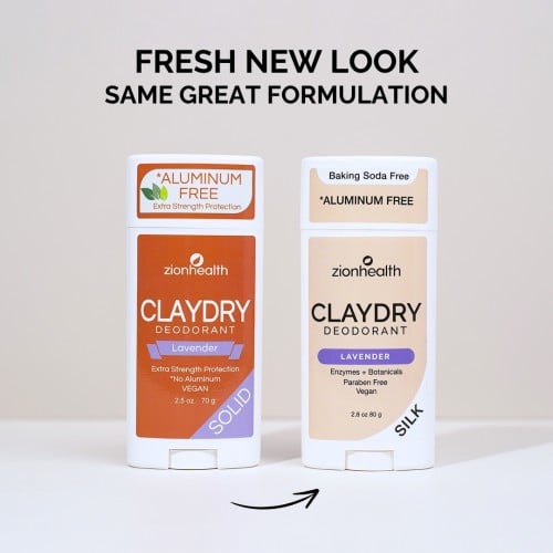 CLAYDRY™ SILK Natural Deodorant – Lavender