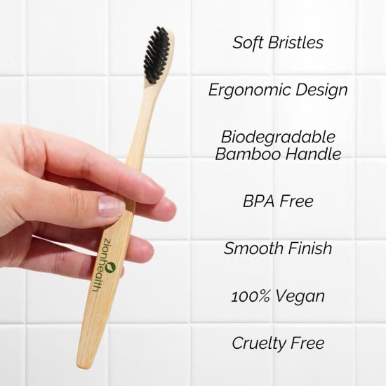 Soft Bristle Bamboo Toothbrush - 5 pack Soft Bristle Bamboo Toothbrush - 5 pack