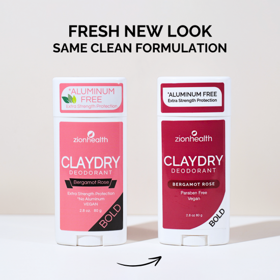 CLAYDRY™ BOLD Deodorant – Bergamot Rose