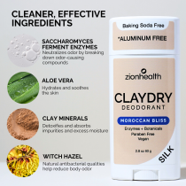 CLAYDRY™ SILK Natural Deodorant – Moroccan Bliss CLAYDRY™ SILK Natural Deodorant – Moroccan Bliss