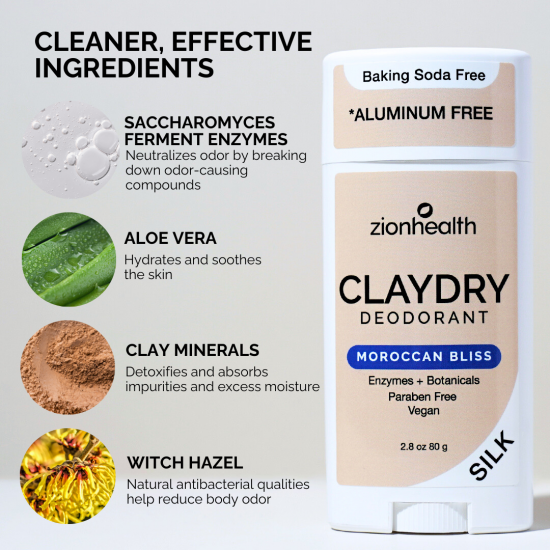 CLAYDRY™ SILK Natural Deodorant – Moroccan Bliss CLAYDRY™ SILK Natural Deodorant – Moroccan Bliss