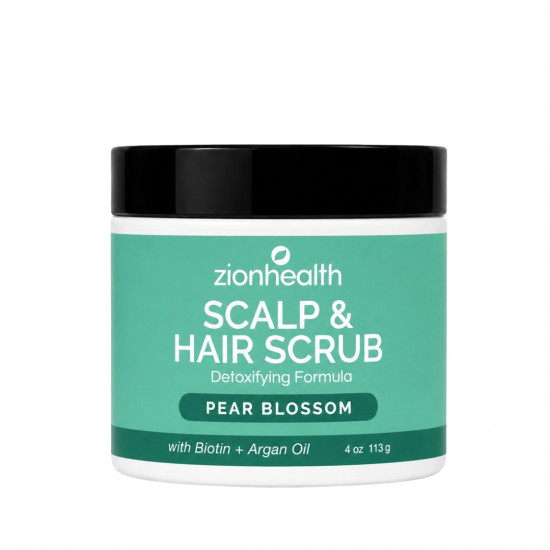 Deep Cleansing Scalp & Hair Scrub Pear Blossom with Sea Salt