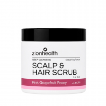 Deep Cleansing Scalp & Hair Scrub Pink Grapefruit Peony with Biotin Deep Cleansing Scalp & Hair Scrub Pink Grapefruit Peony with Biotin