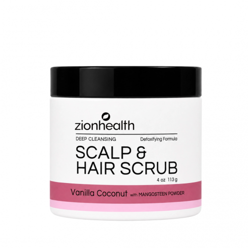 Deep Cleansing Scalp & Hair Scrub Vanilla Coconut with Mangosteen Powder