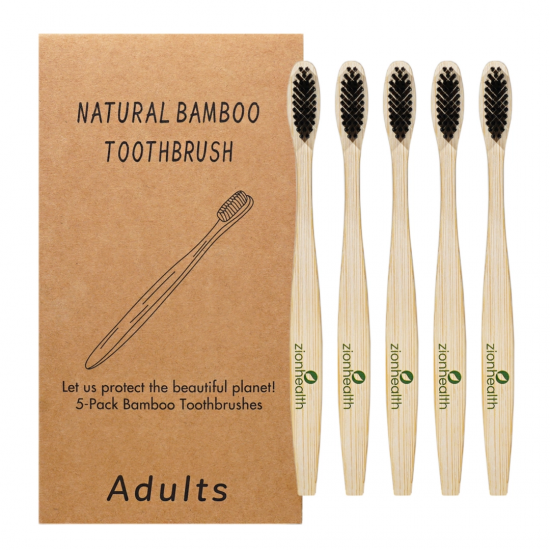 Soft Bristle Bamboo Toothbrush - 5 pack Soft Bristle Bamboo Toothbrush - 5 pack
