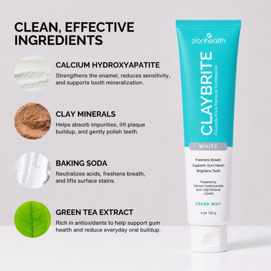CLAYBRITE™ Toothpaste White