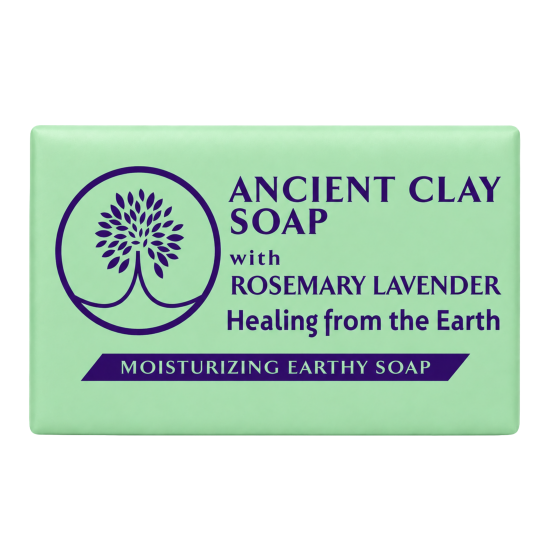 Ancient Clay Soap - Rosemary Lavender 6 oz 100% Natural Ancient Clay Soap - Rosemary Lavender 6 oz 100% Natural