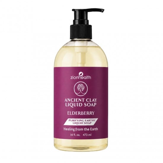 Ancient Clay Liquid Soap Elderberry 16oz