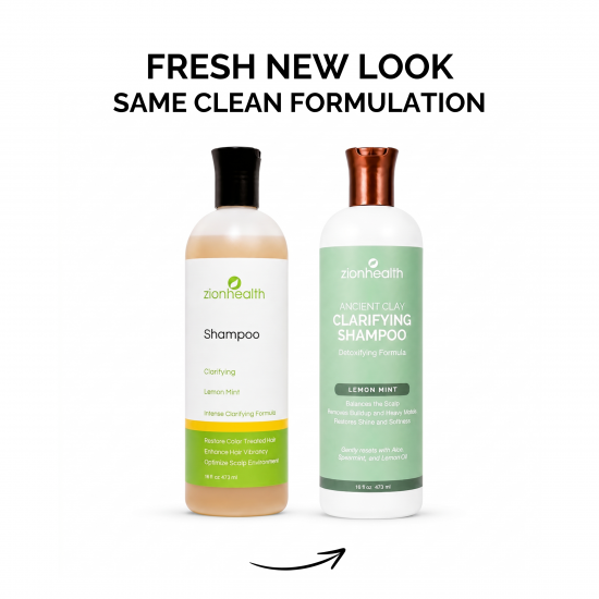 Zionhealth Clarifying Shampoo Lemon Mint - 16 oz. Zionhealth Clarifying Shampoo Lemon Mint - 16 oz.